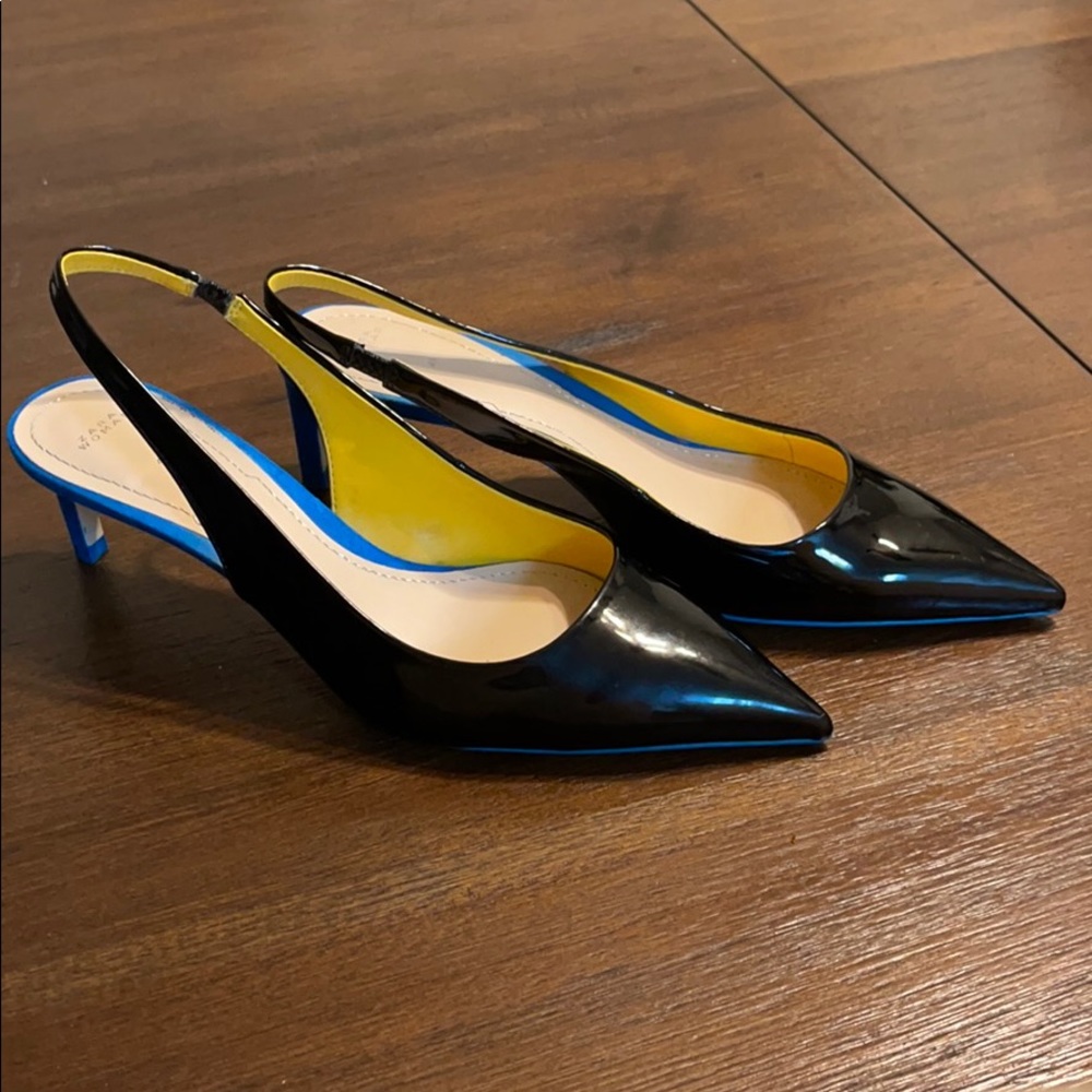 Zara black flats Size 10/40 - Picture 2 of 9